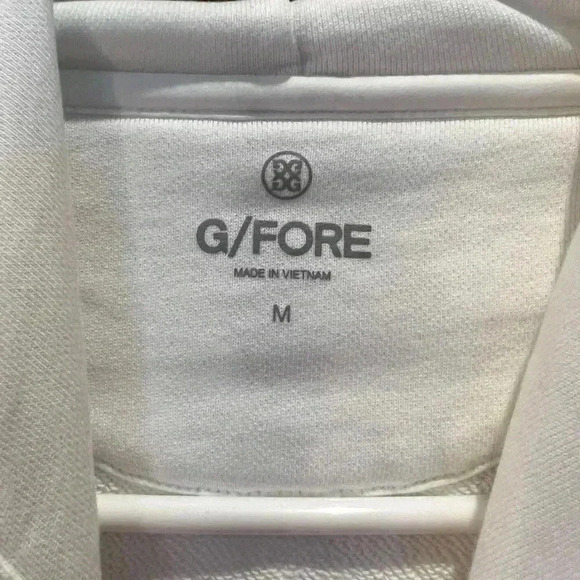 G/FORE NWT Skull & T's Full Zip Hoodie-White-Size Medium - Picture 8 of 10
